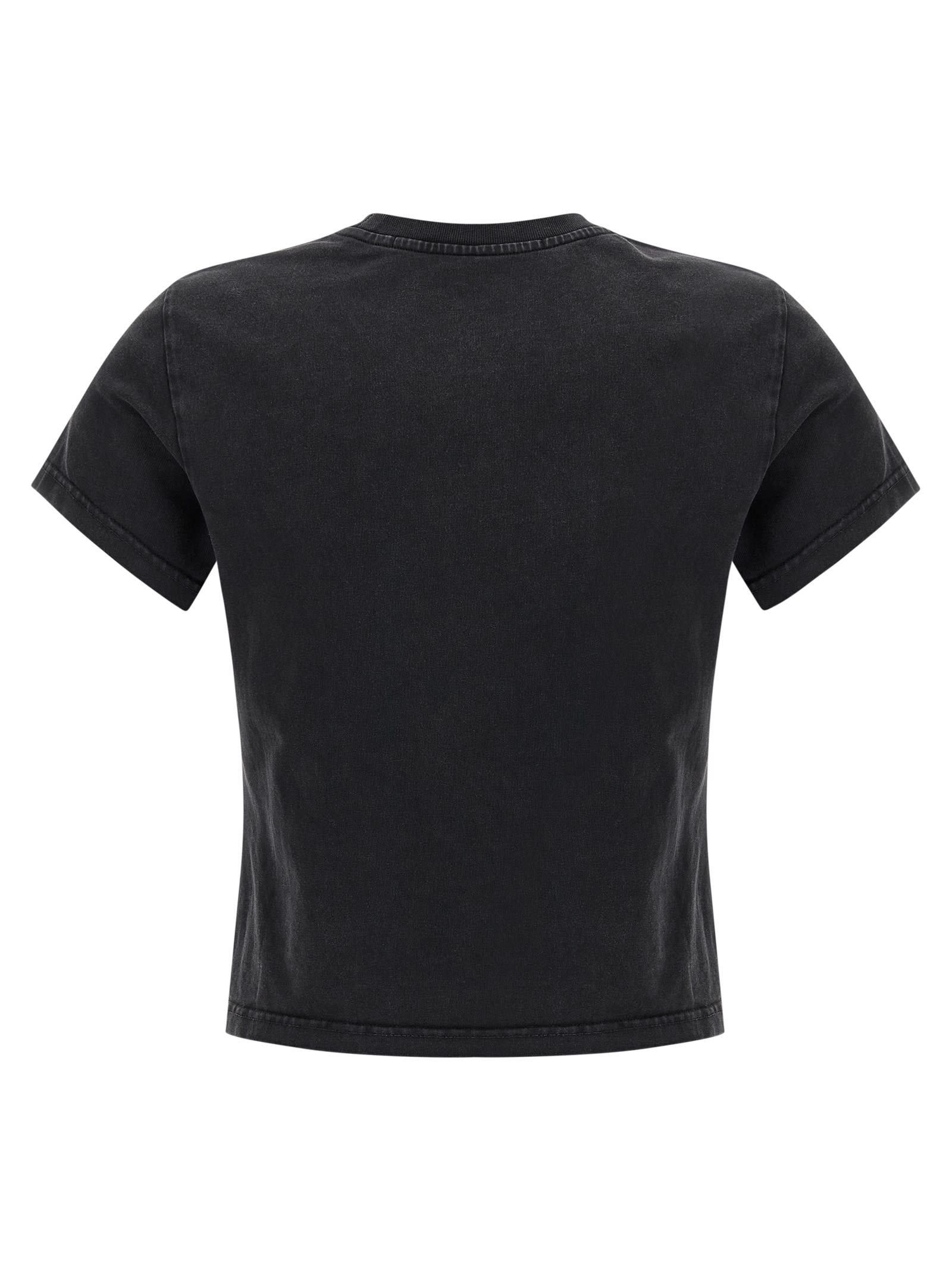 Alexander Wang Shrunken T-shirt In Black