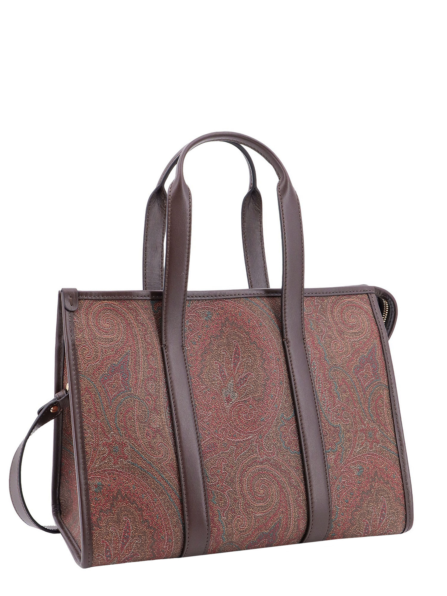 Shop Etro Handbag In Brown