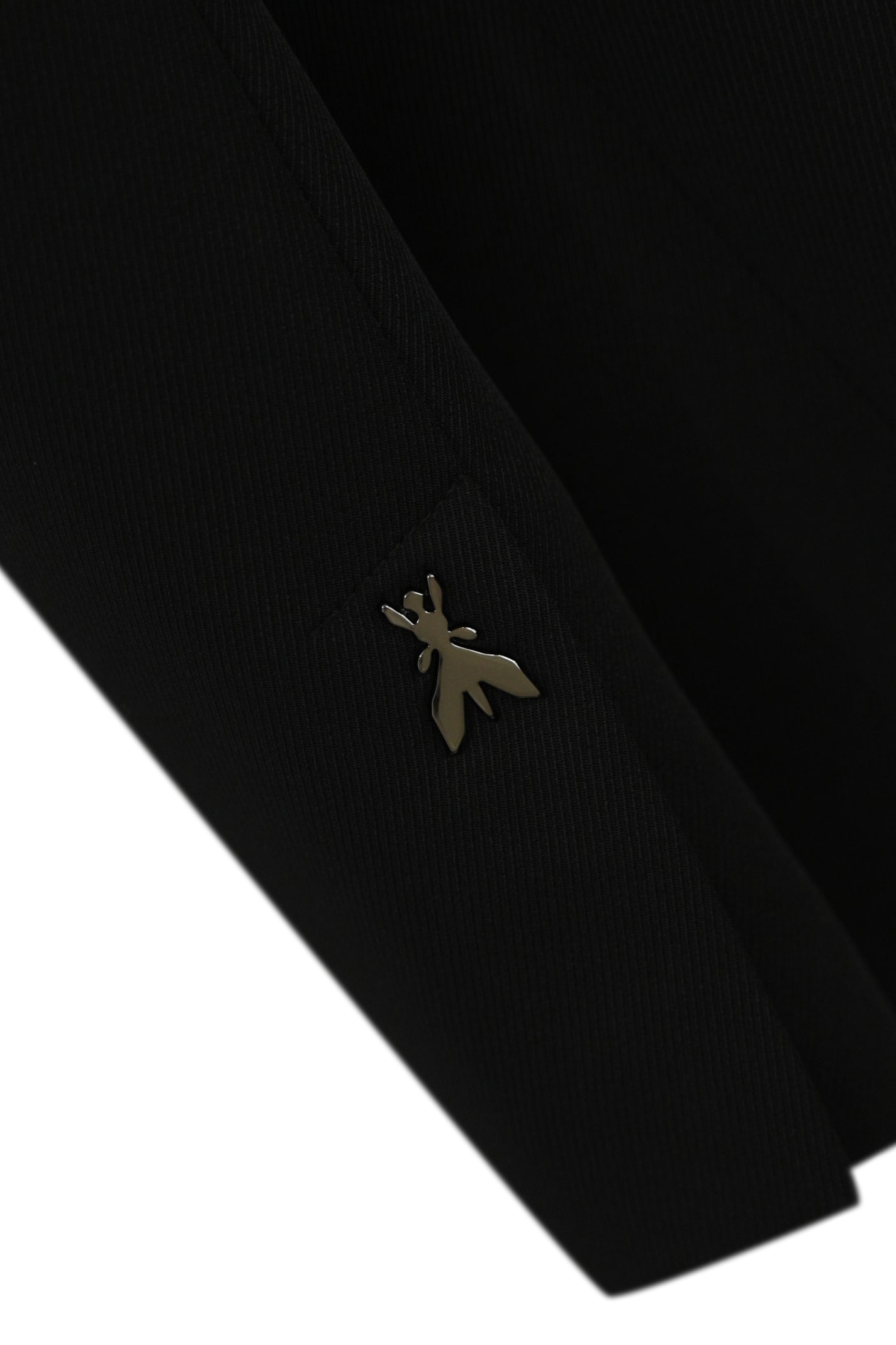 Patrizia Pepe Double-breasted Tuxedo Jacket In Black