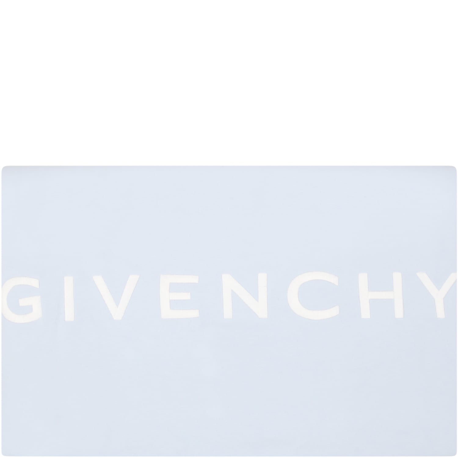 Givenchy Light Blue Blanket For Baby Boy With Logo