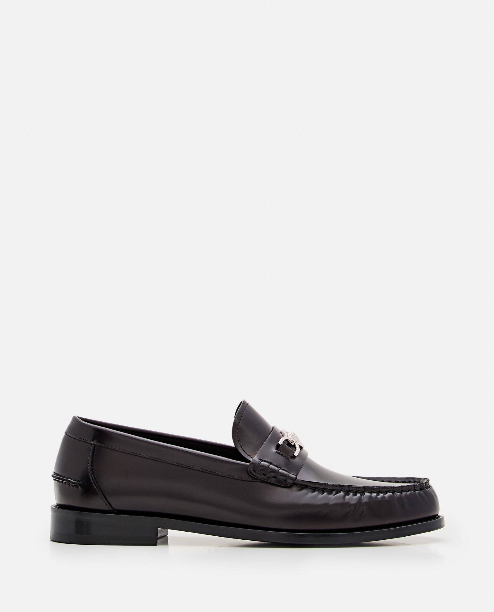 VERSACE CALF LEATHER LOAFER