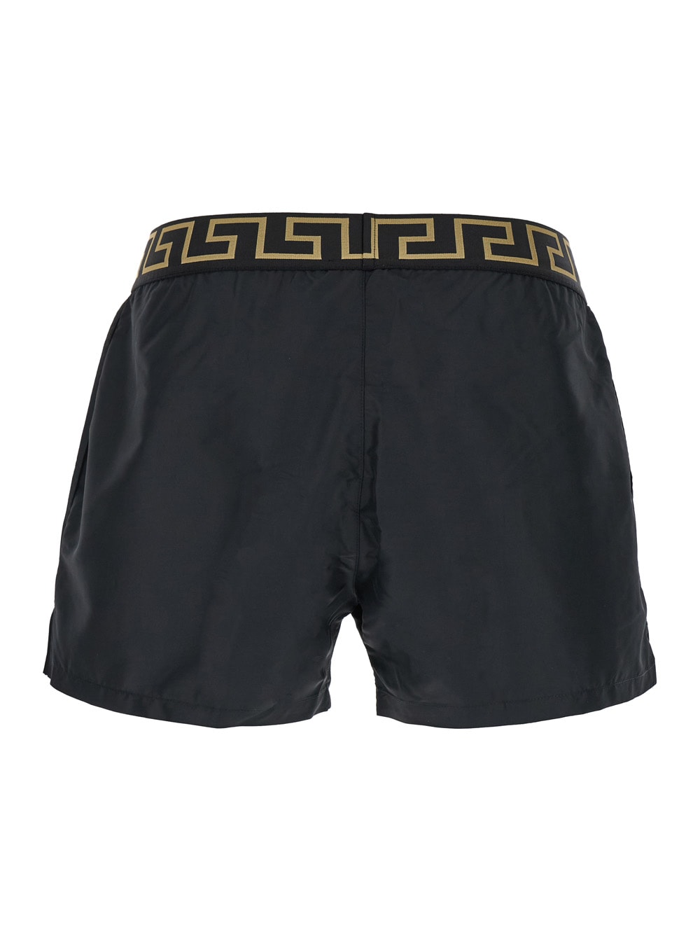 Versace Underwear In Black Gold Greek Key