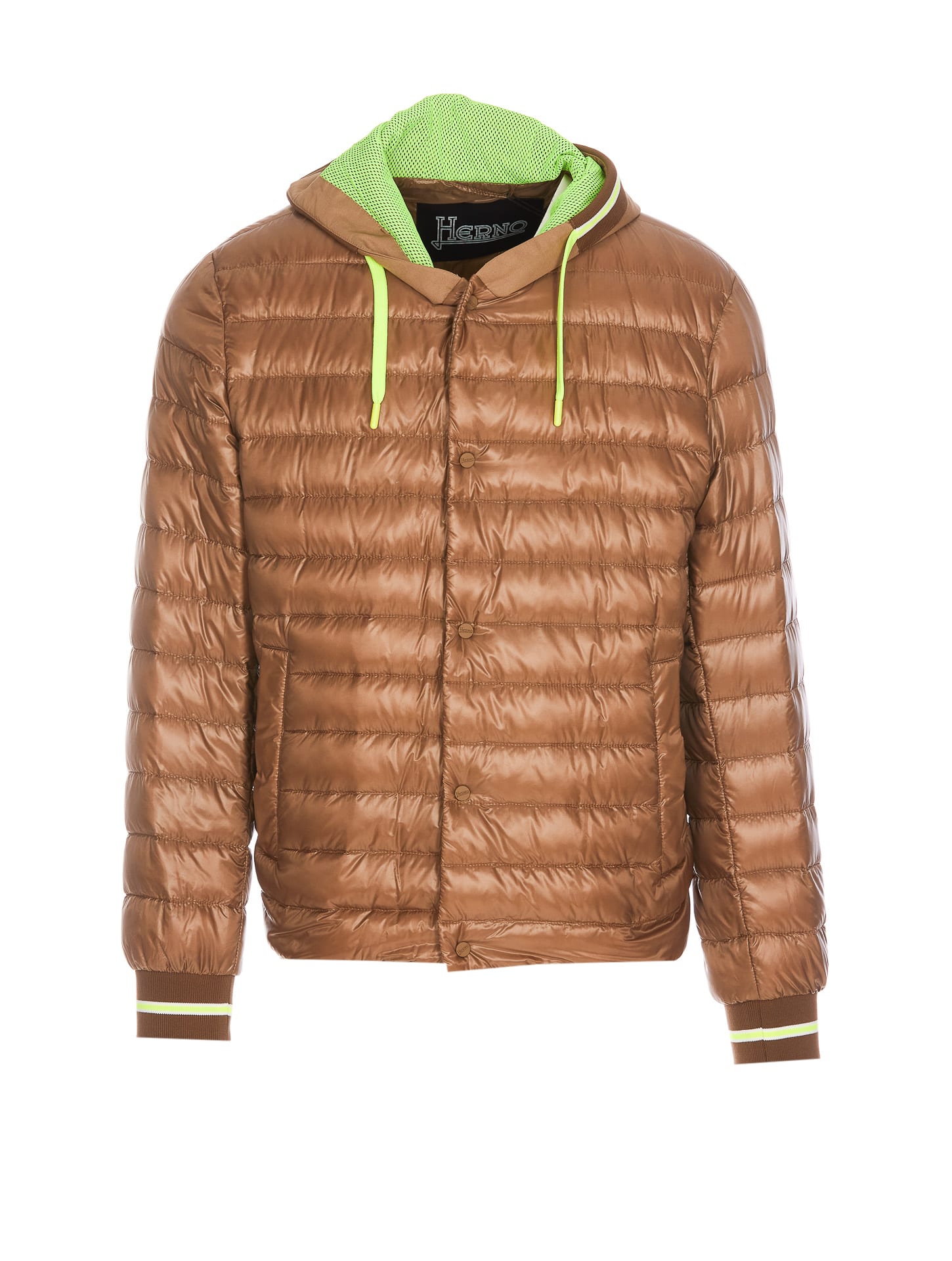 Shop Herno Ultralight Down Jacket In Cammello