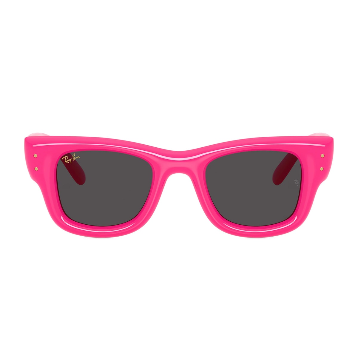 Ray Ban Rayban Rb4940 Wayfarer Puffer By Asap Rocky 683287 Lucido Fucsia Sunglasses In Pink