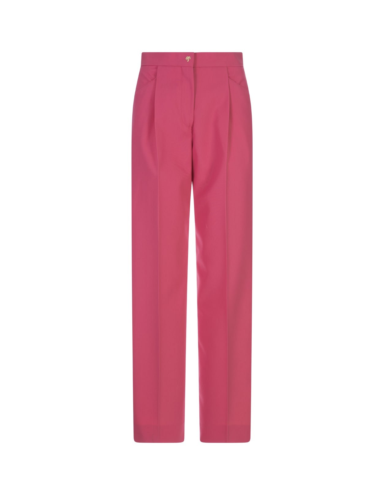 PALM ANGELS MIAMI TAILORED PANTS IN FUCHSIA
