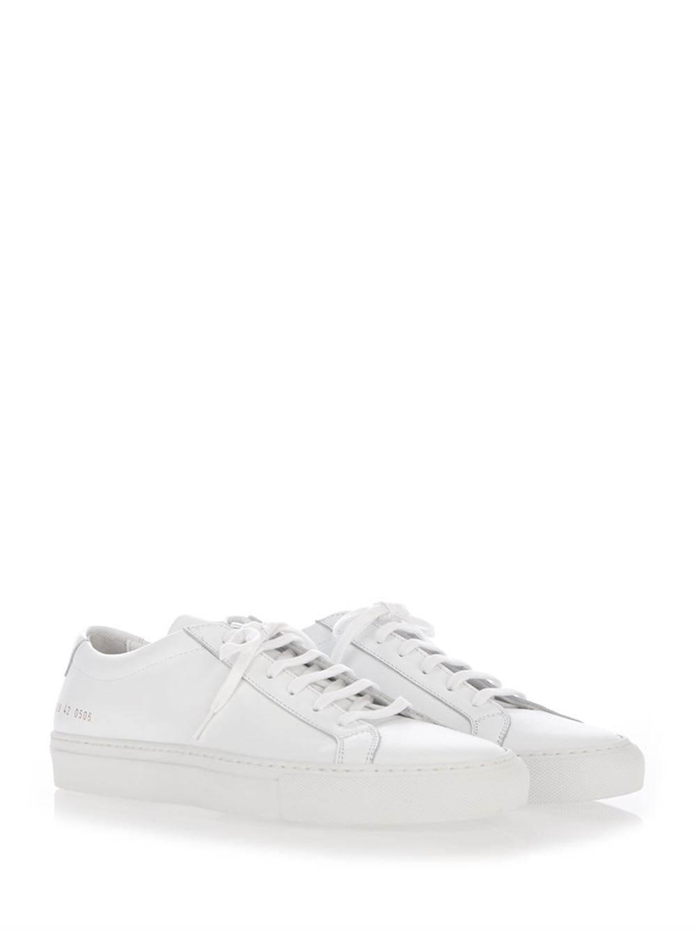 Shop Common Projects Total White Achilles Sneakers