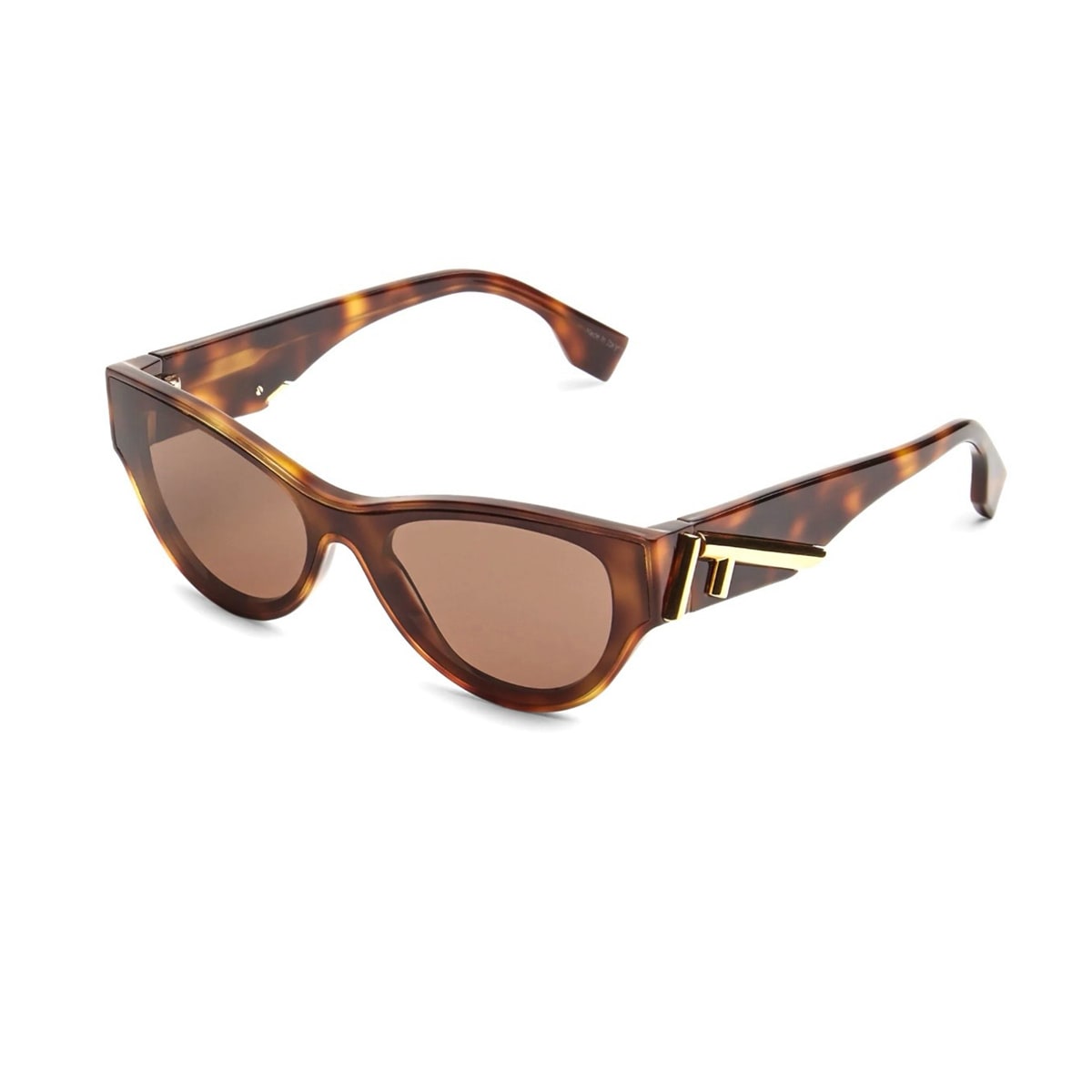 Shop Fendi Fe40135i 53e Sunglasses In 53e - Havana