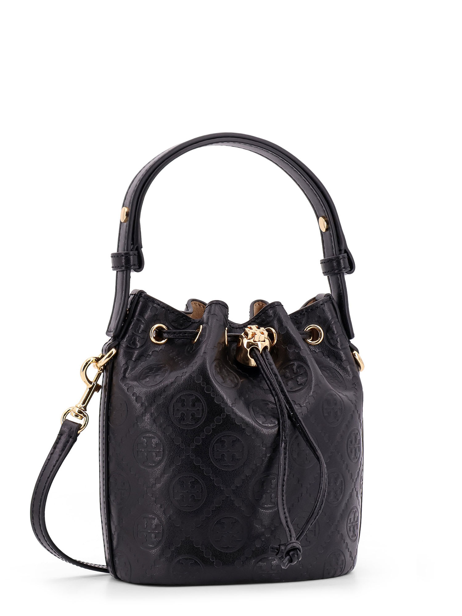 Shop Tory Burch T Monogram Bucket Bag In Black