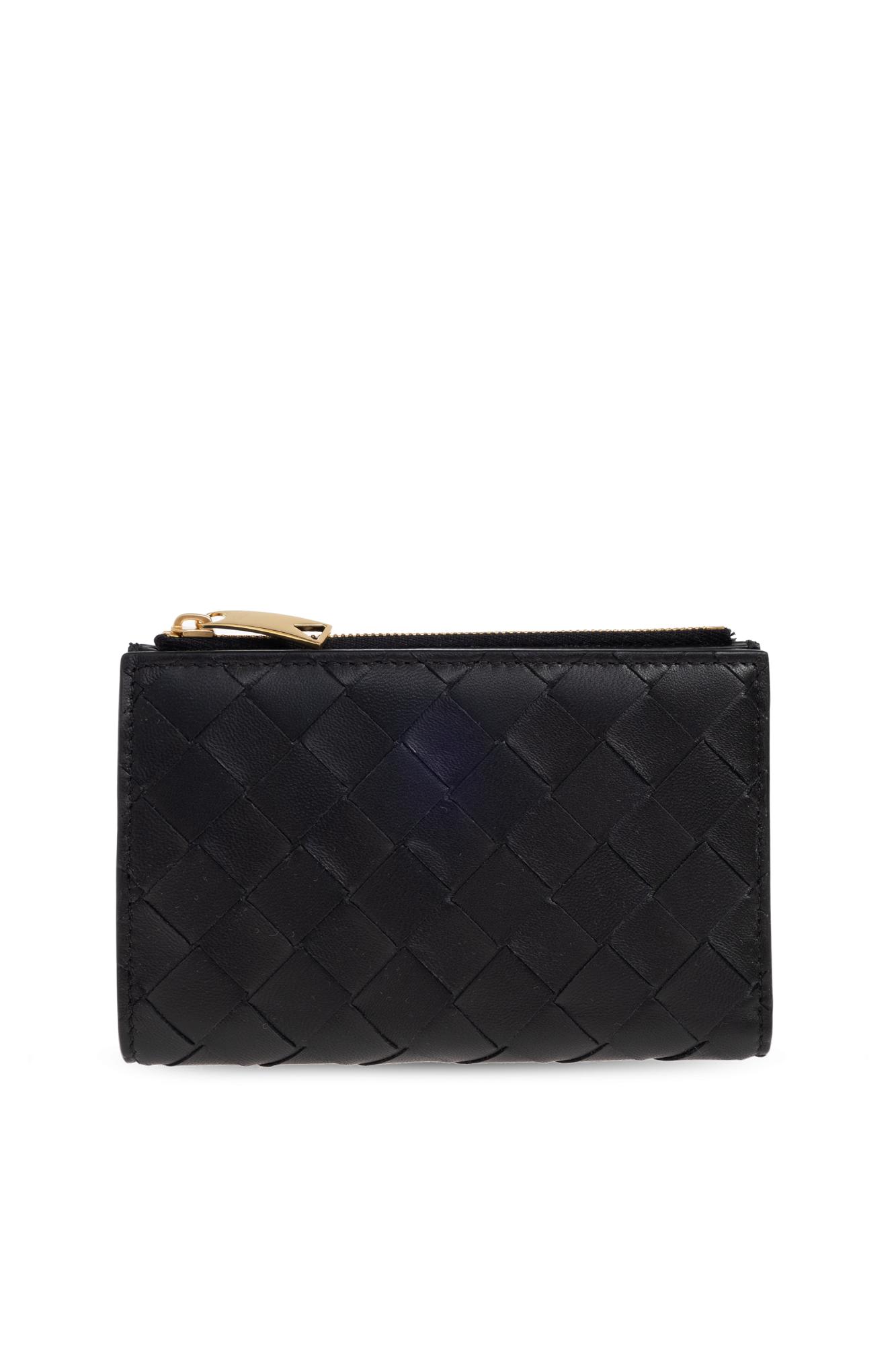 Bottega Veneta Leather Wallet In Black