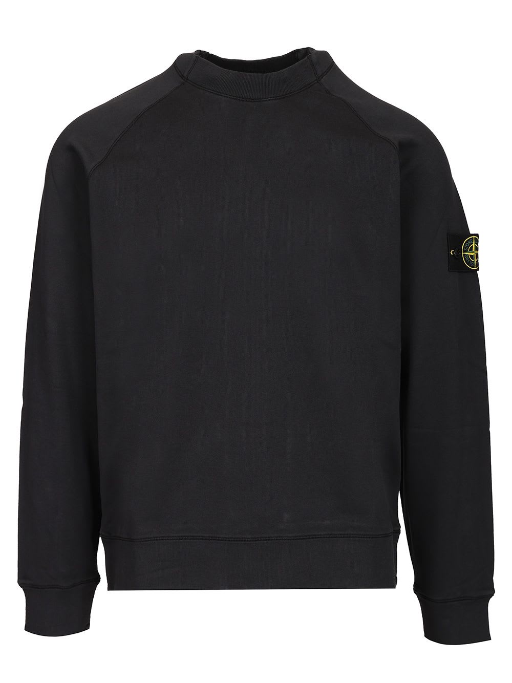 Stone Island Cotton Sweatshirt Sweatshirts Blue In Black