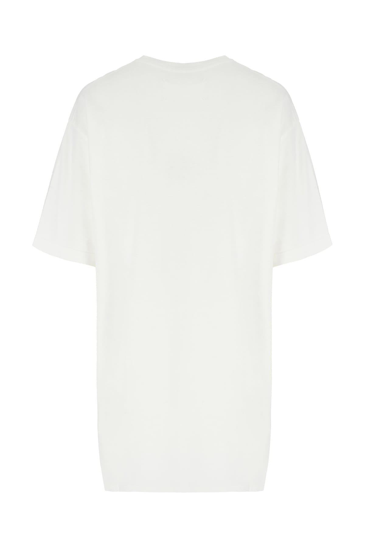 Mm6 Maison Margiela White Cotton T-shirt In Neutral