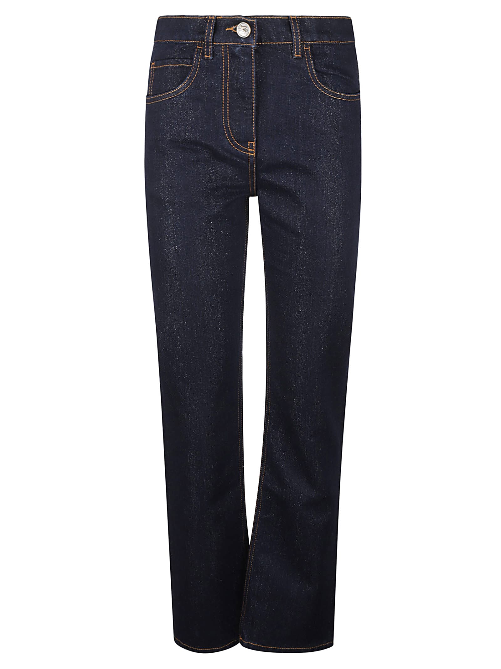 Etro Dark Indigo Straight-leg Jeans In Blue