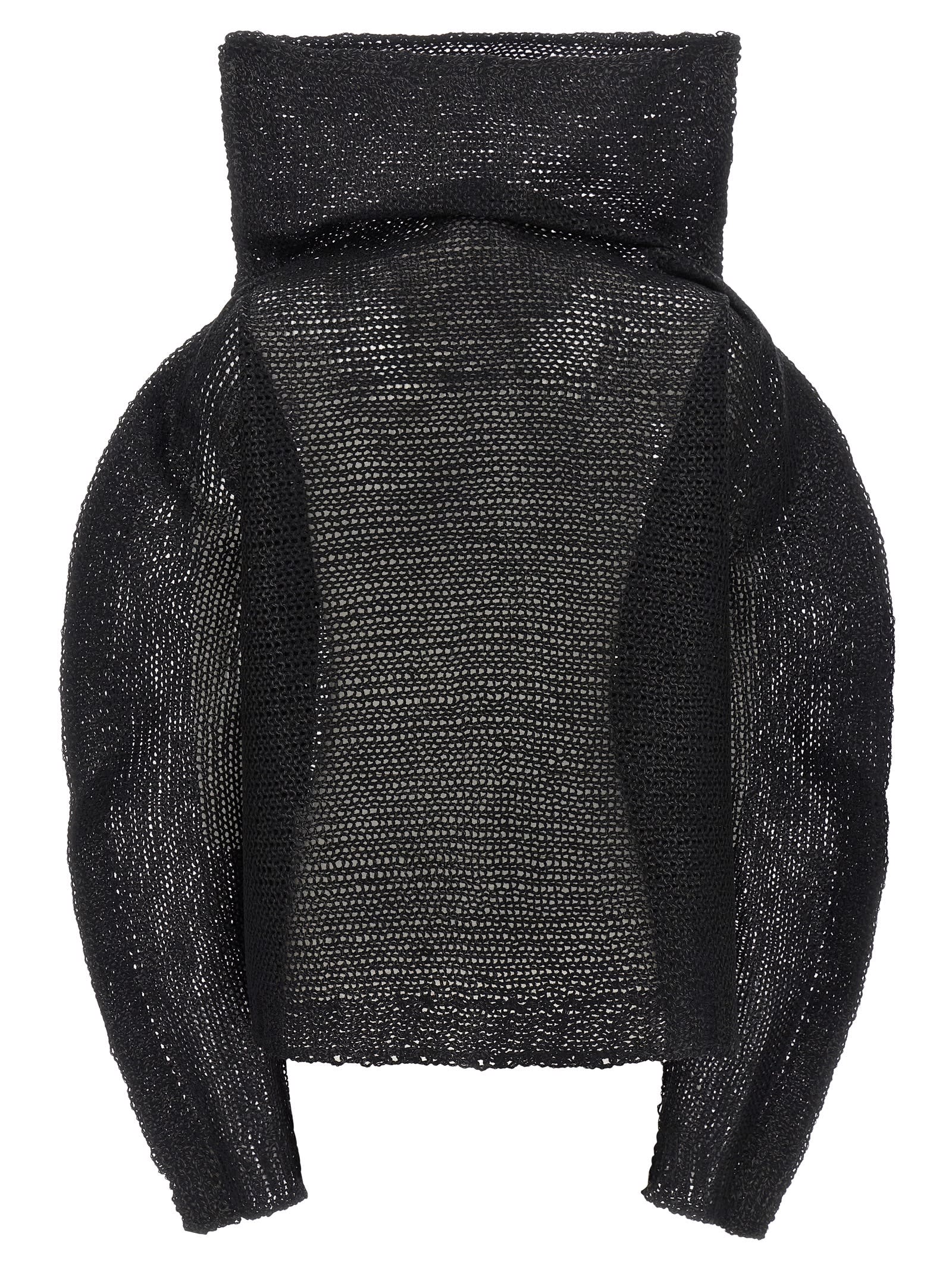Issey Miyake Panini Top In Black