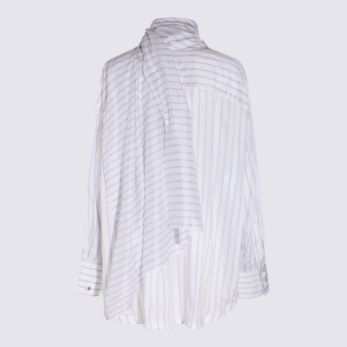 Shop Attico White Silk Shirt