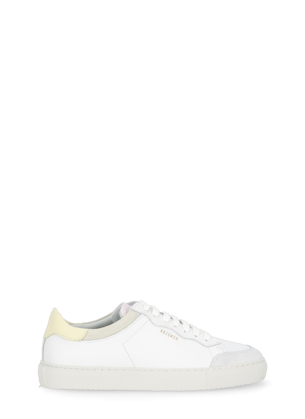 Axel Arigato Clean Sneakers In White/yellow