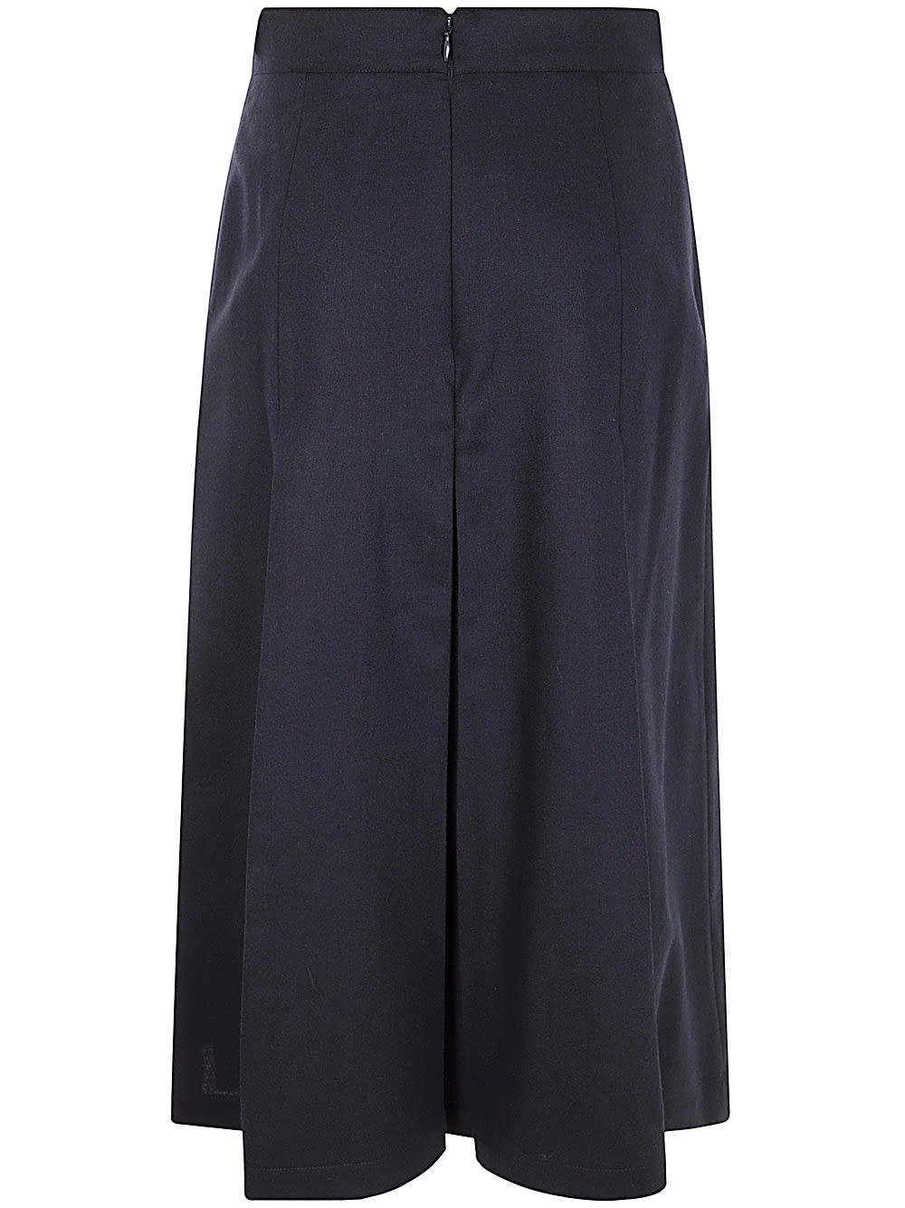 Shop Aspesi Long Skirt In Navy