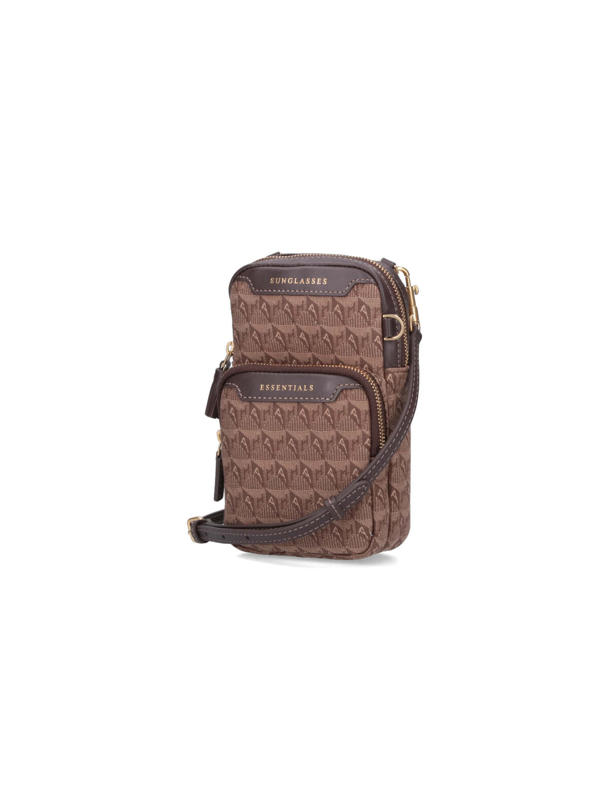 Shop Anya Hindmarch Logo Essentials Shoulder Bag In Brown