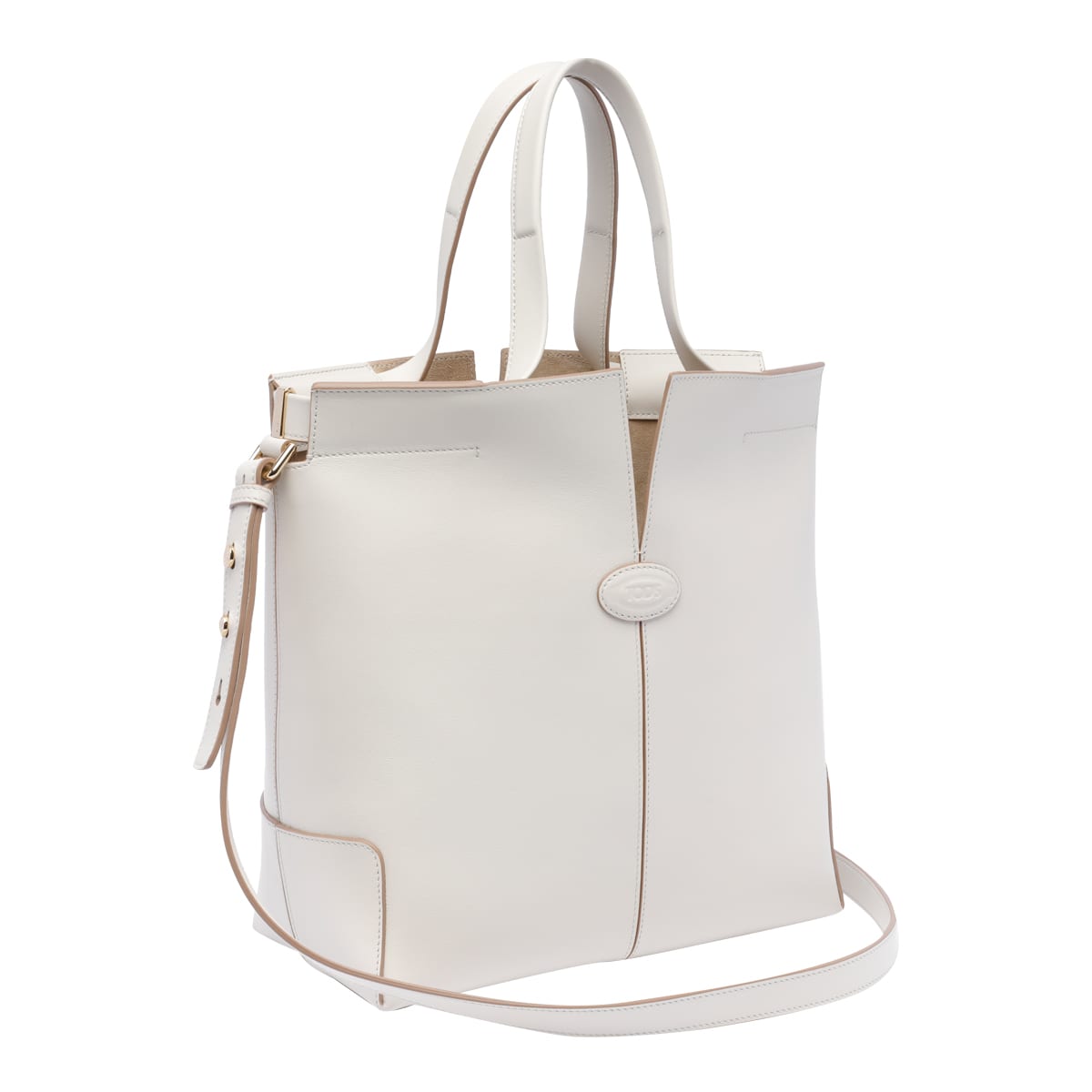 Tod's Small Tods Di Folio Shopping Bag In White