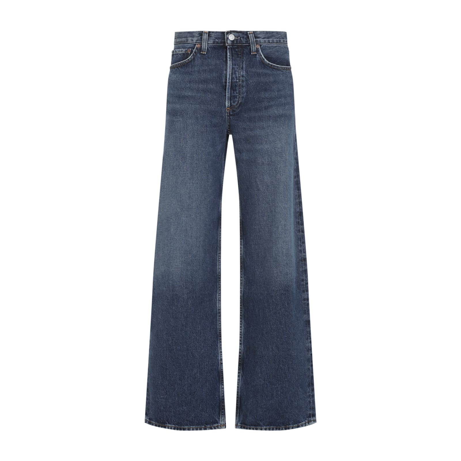 Agolde Cotton Arc Jeans In Blue