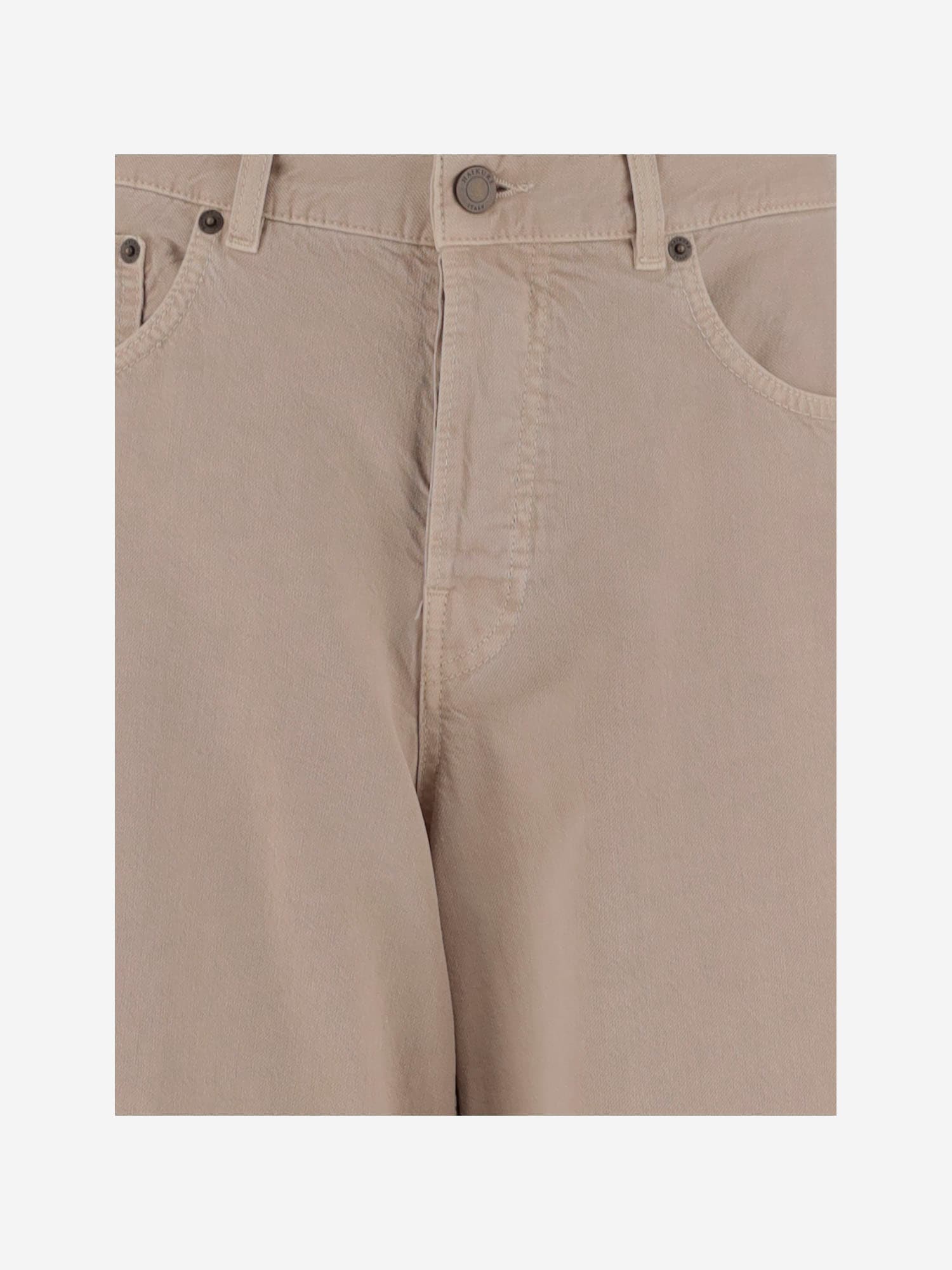 Haikure Cotton And Linen Jeans In Beige