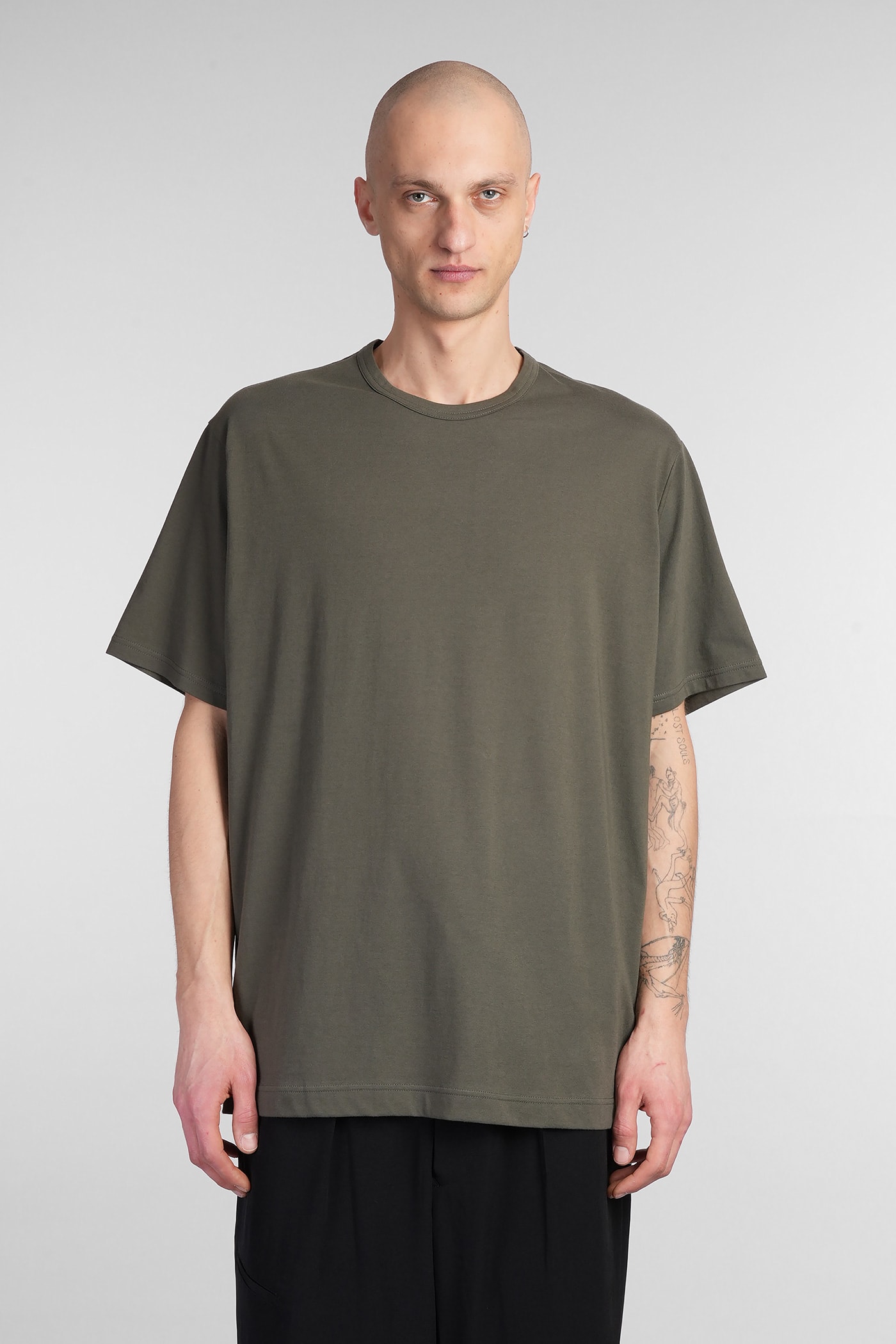 T-shirt In Green Cotton