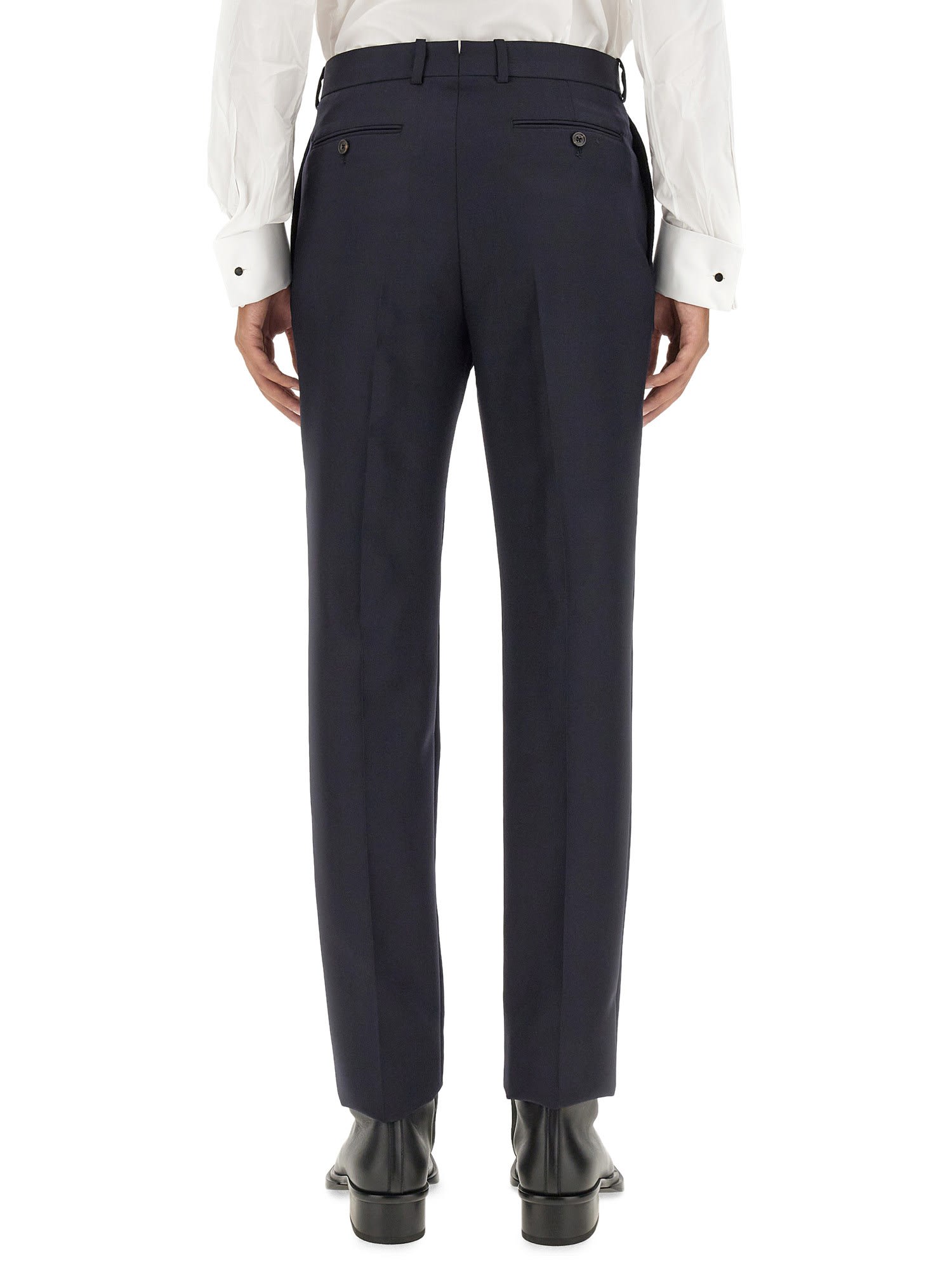 Alexander Mcqueen Tailored Pants In Blu