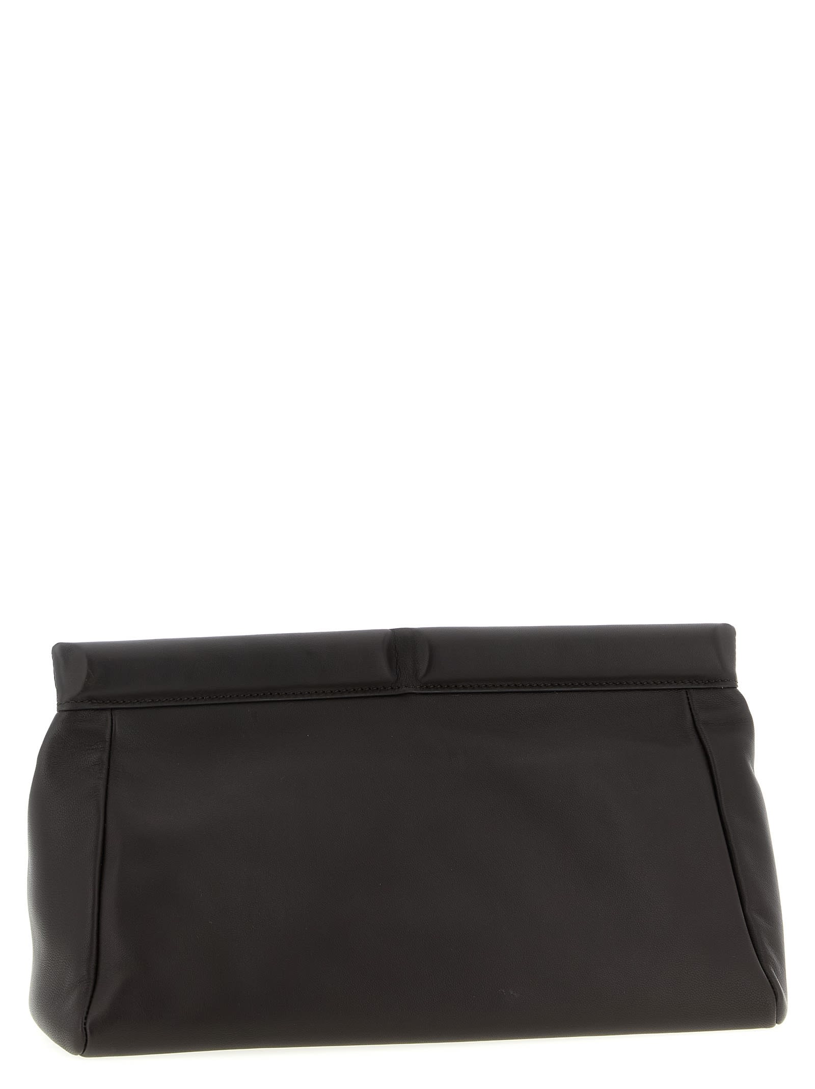 Armarium Fold-over Top Eloisa Clutch Bag In Black
