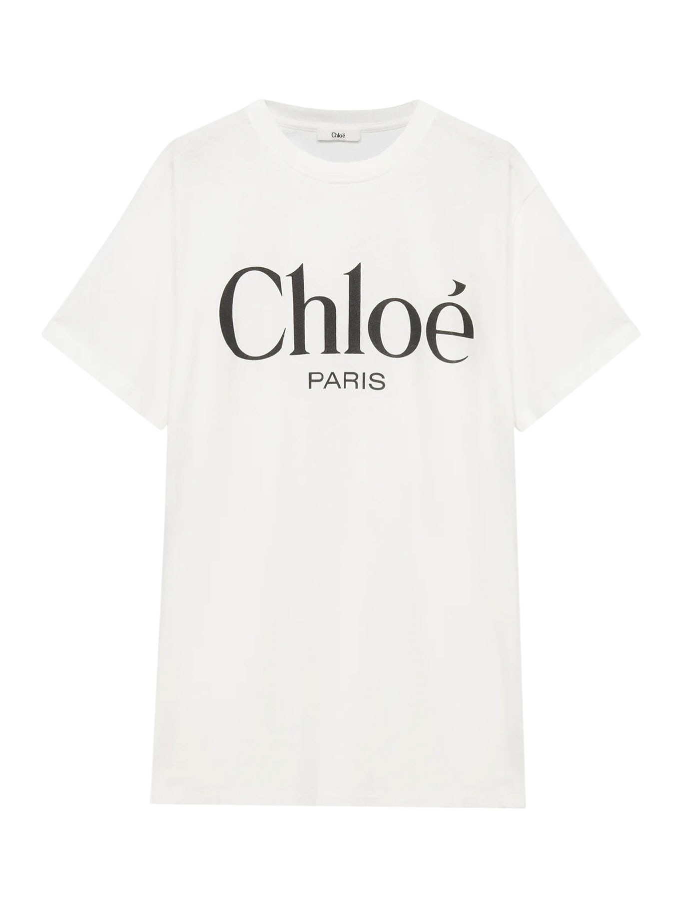 Chloé Oversized T-shirt With Logo In Cotton Jersey