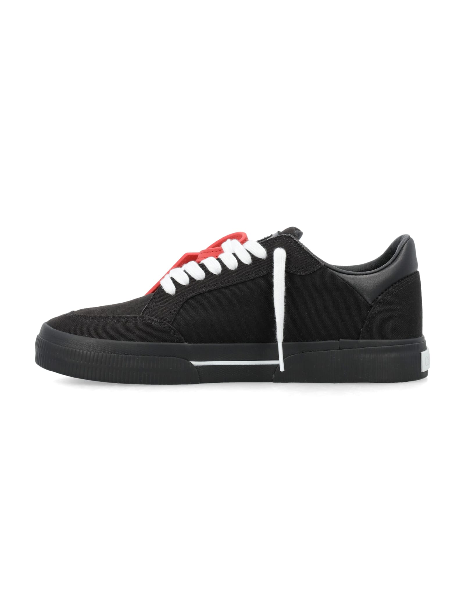 Shop Off-white New Low Vulcanized Sneakers In Black