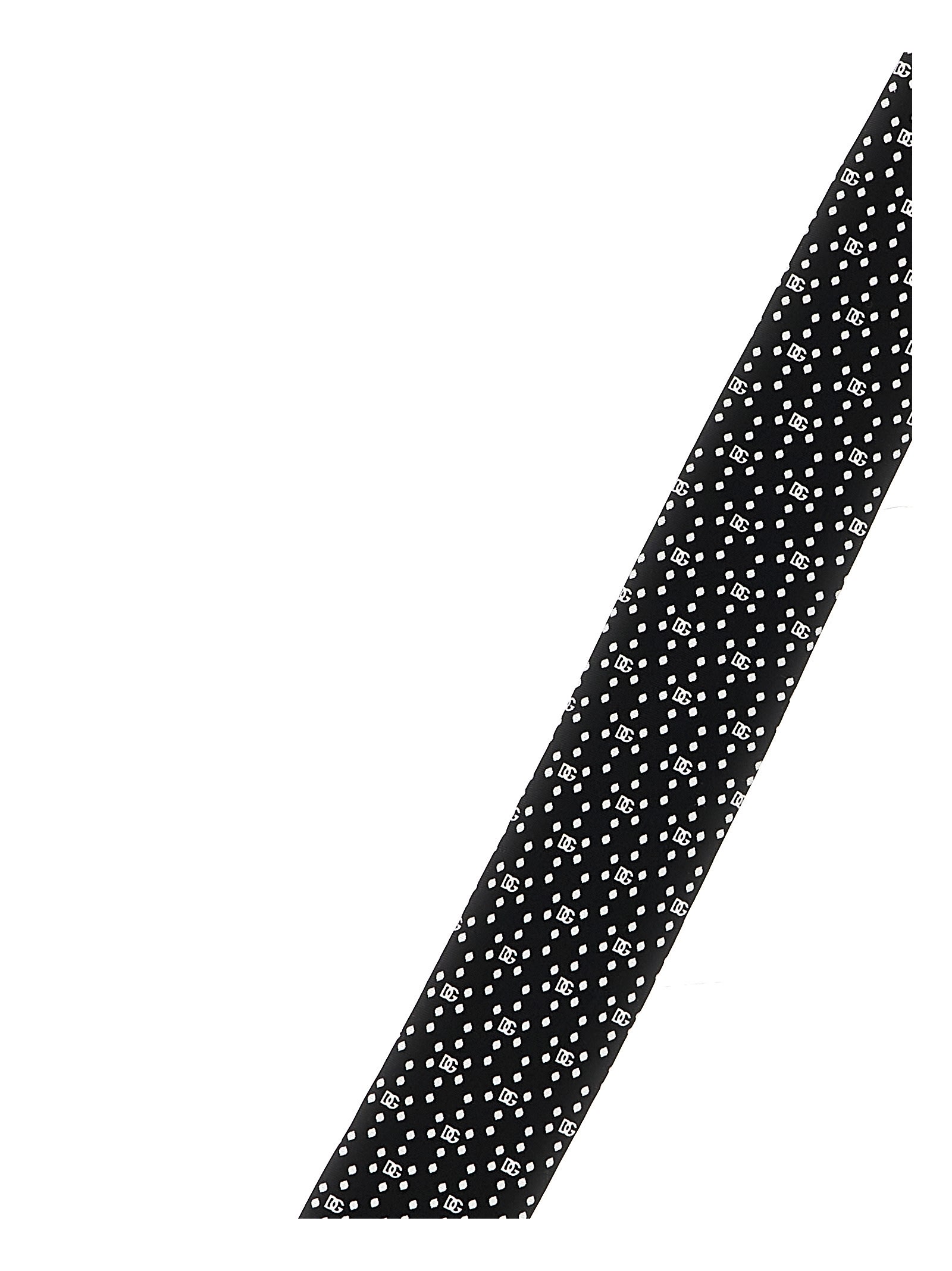 Shop Dolce & Gabbana Logo Print Tie In Black