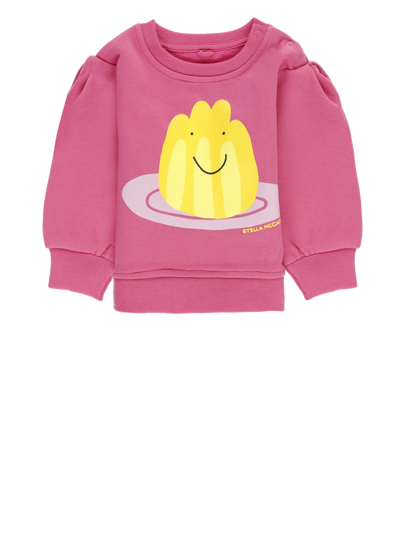 Stella Mccartney Cottn Sweatshirt In Pink