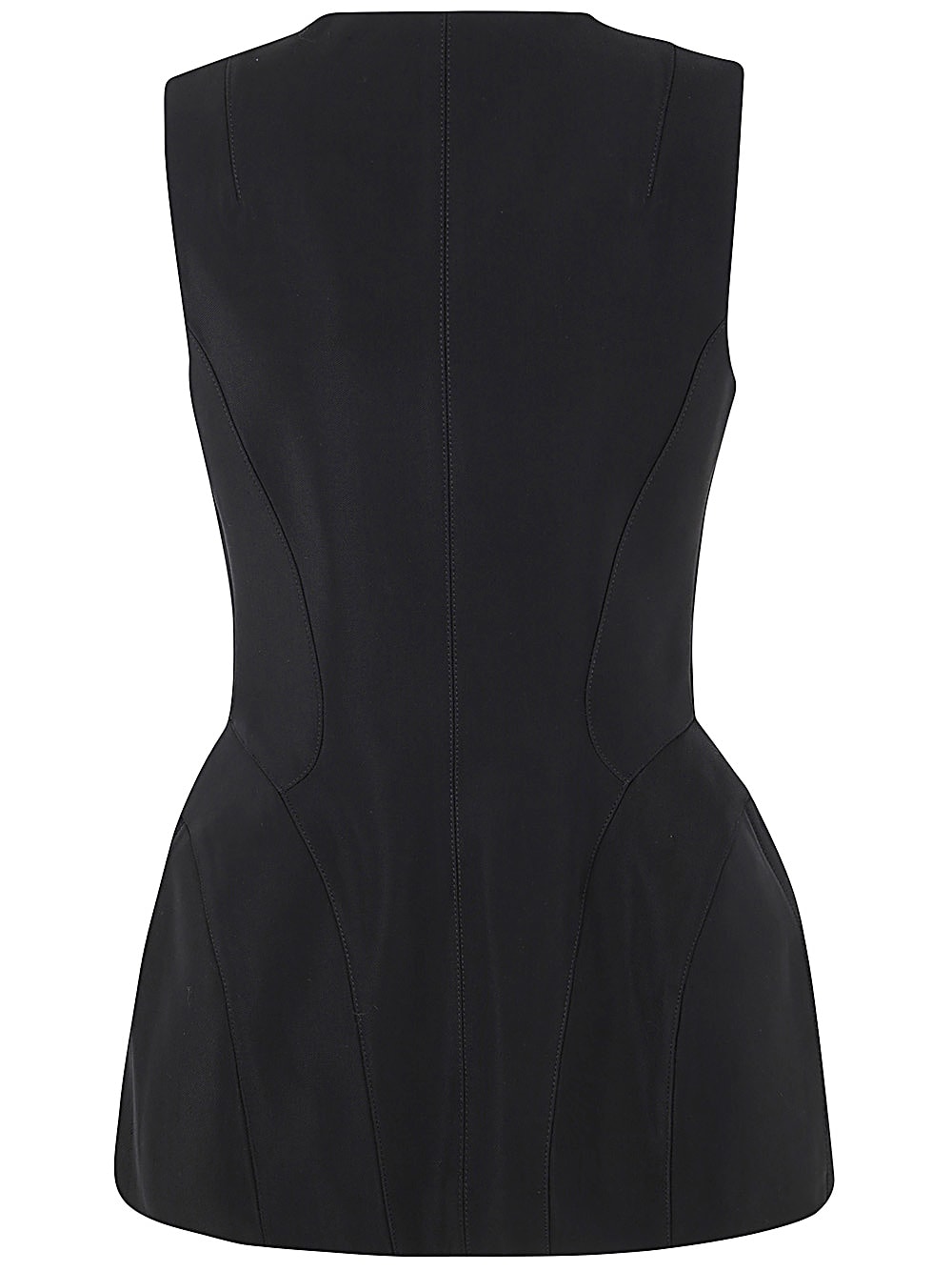 Shop Mugler Ve0343 Waist Jacket In Black