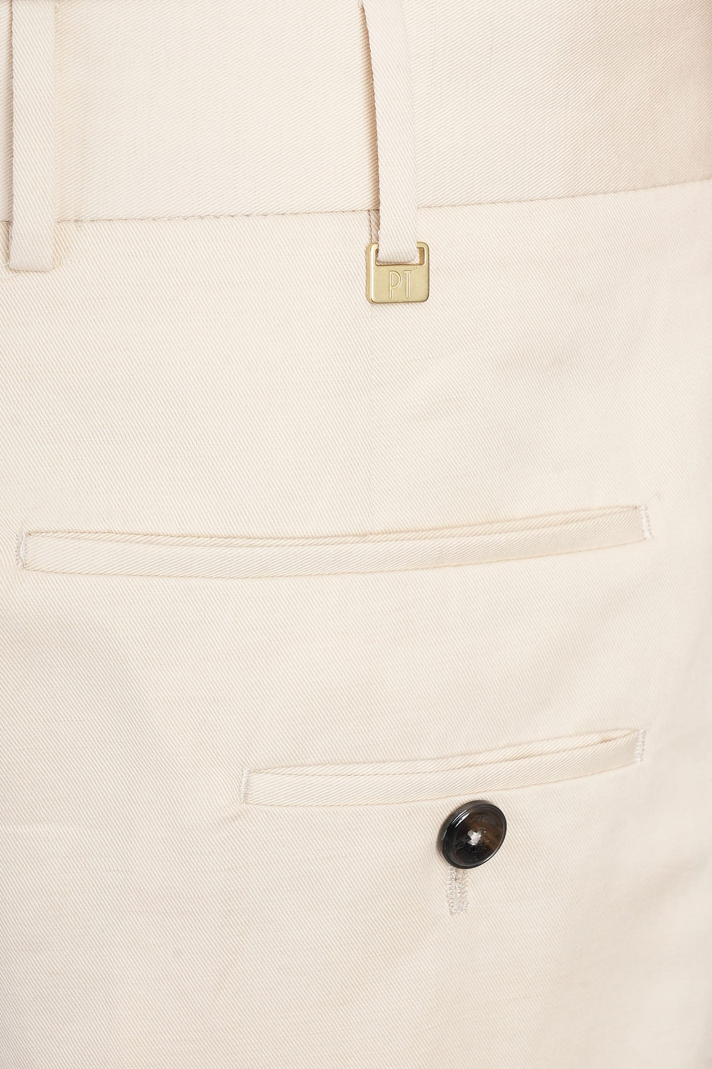 Pt Torino Bp65 Pants In Beige Cotton In Beige