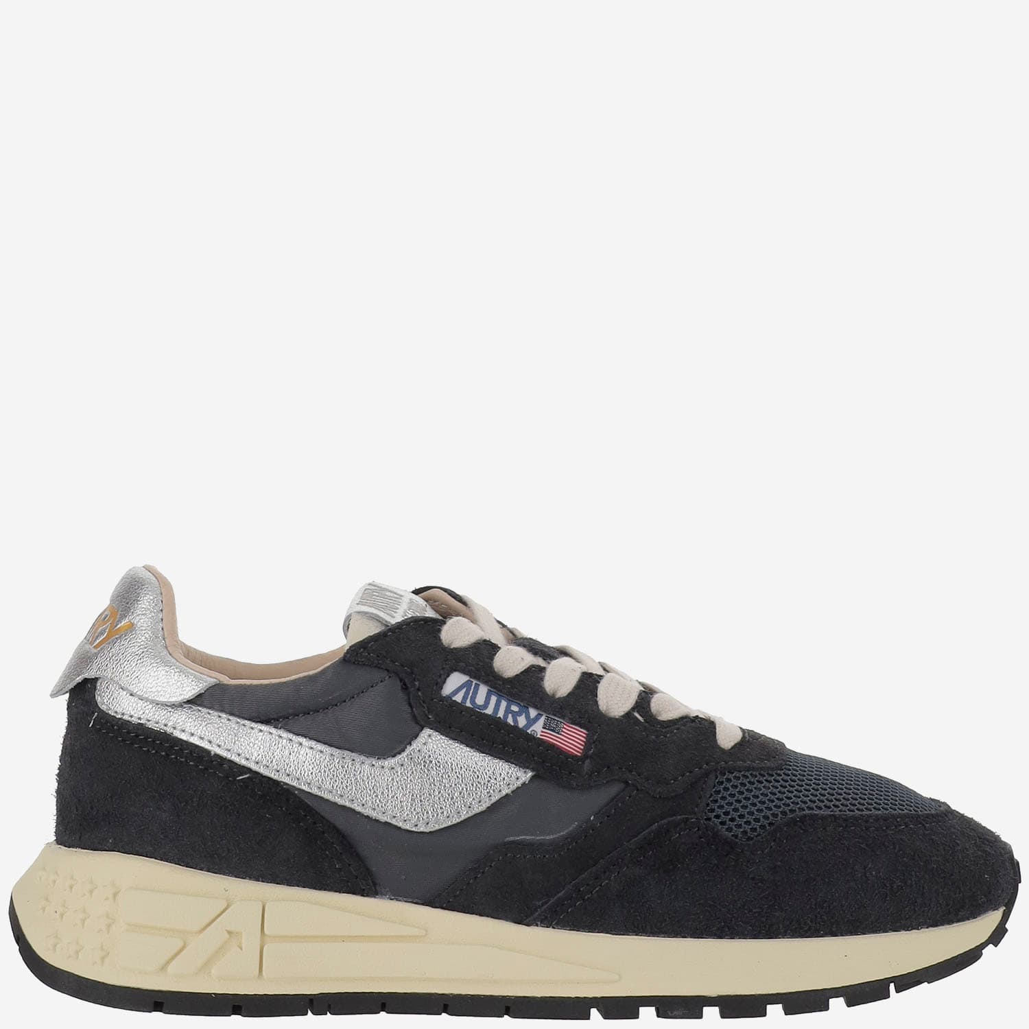 Autry 'reelwind' Blue Low Top Sneakers With Logo Patch On Tongue And Side And Logo Lettering On The Heel