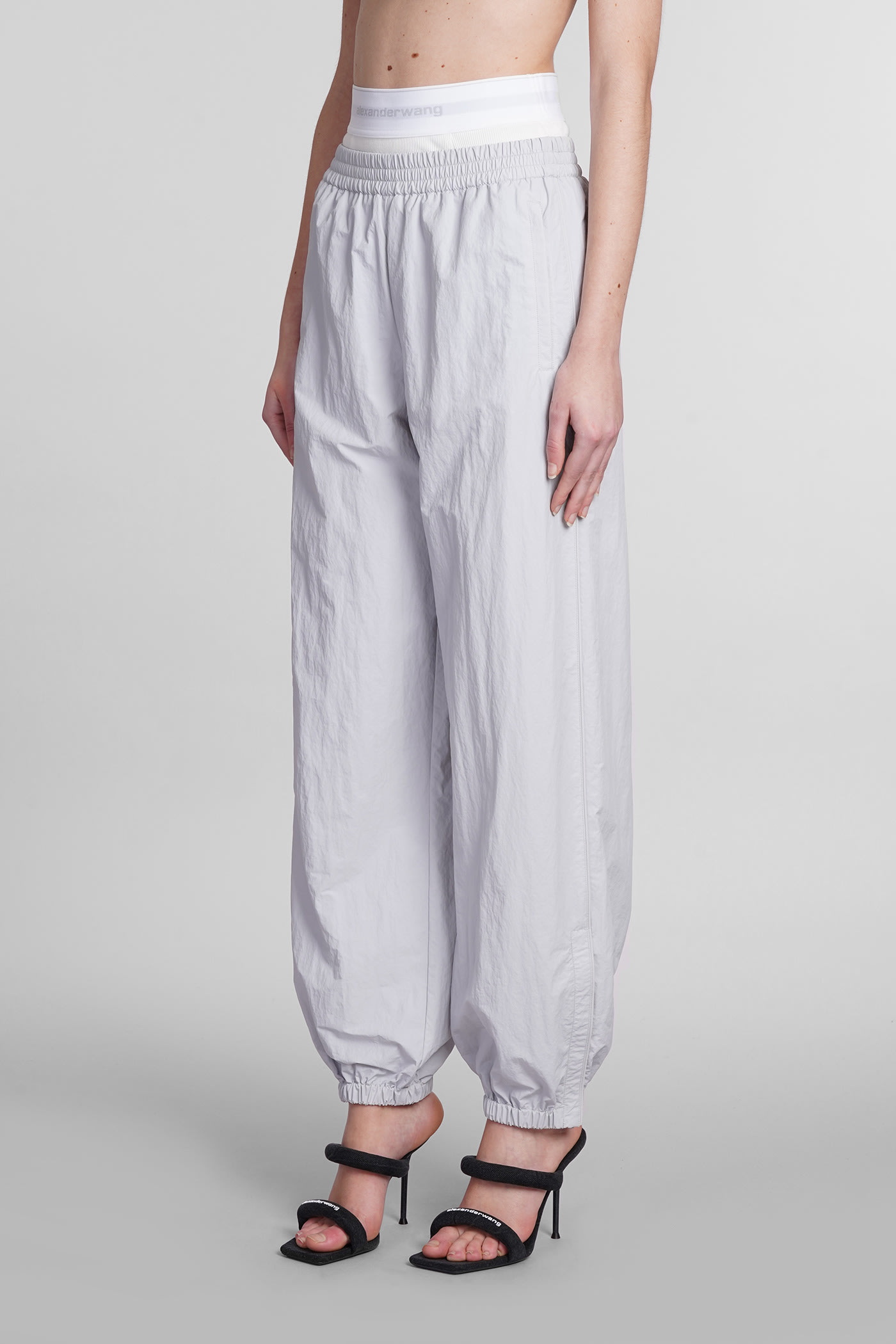 Alexander Wang Gray Pre-styled Lounge Pants In Grey