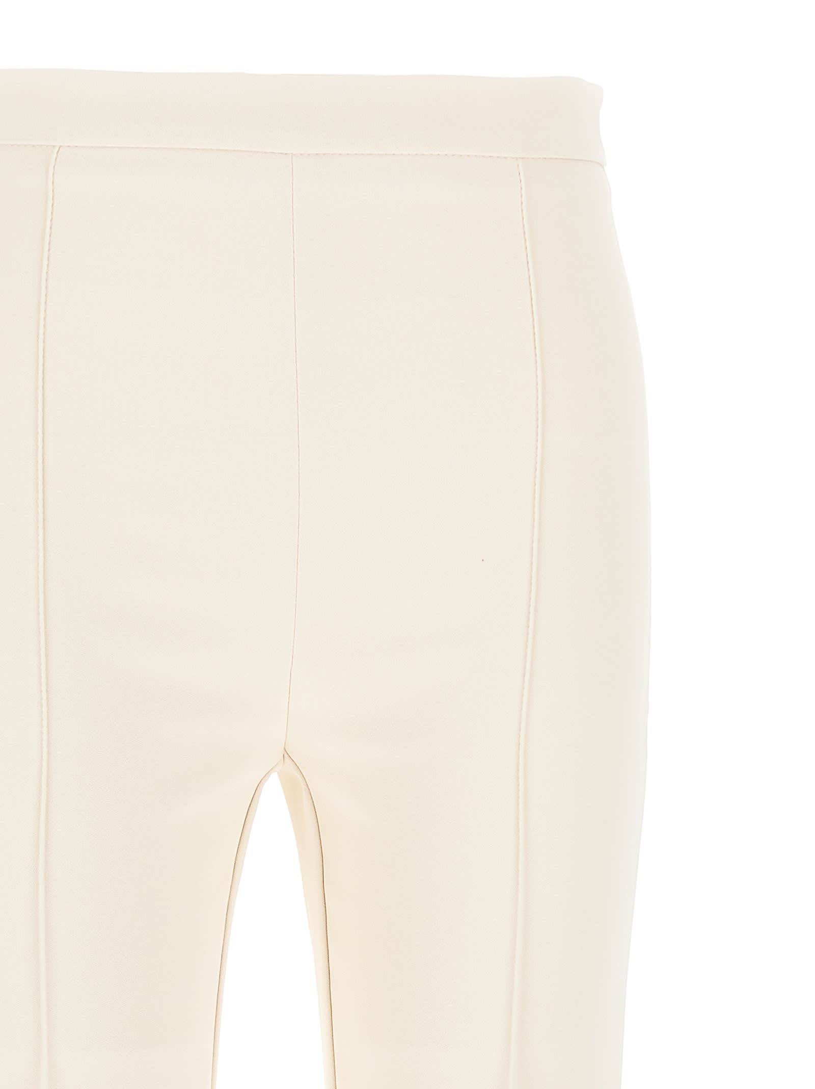 Elisabetta Franchi Crêpe Pants In Beige