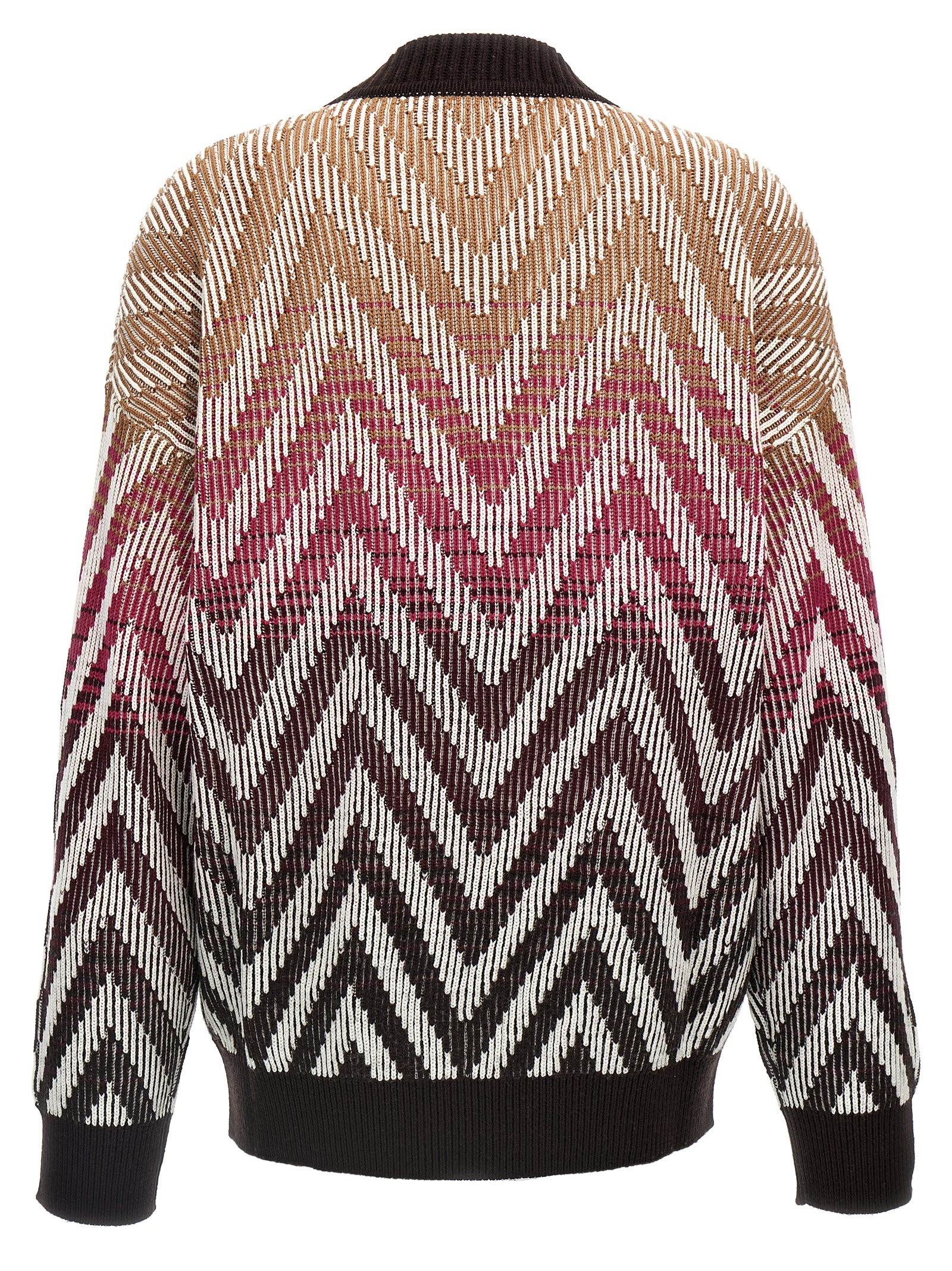 Shop Missoni Zig Zag Cardigan In Multicolor