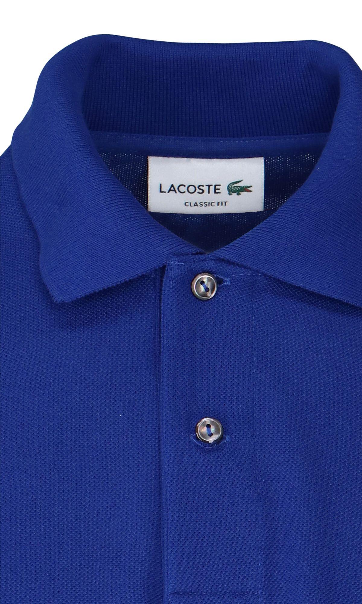 Shop Lacoste Classic Design Polo Shirt In Blue