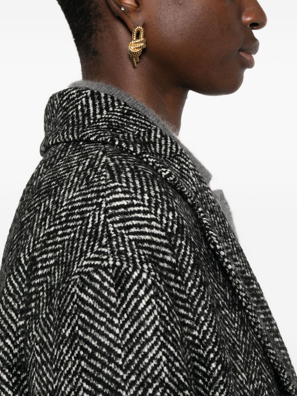 Tagliatore Wool Blend Single-breasted Coat In Black