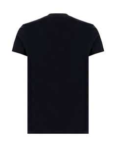 Shop Balmain Flock T-shirt - Classic Fit In Eab Noir Blanc