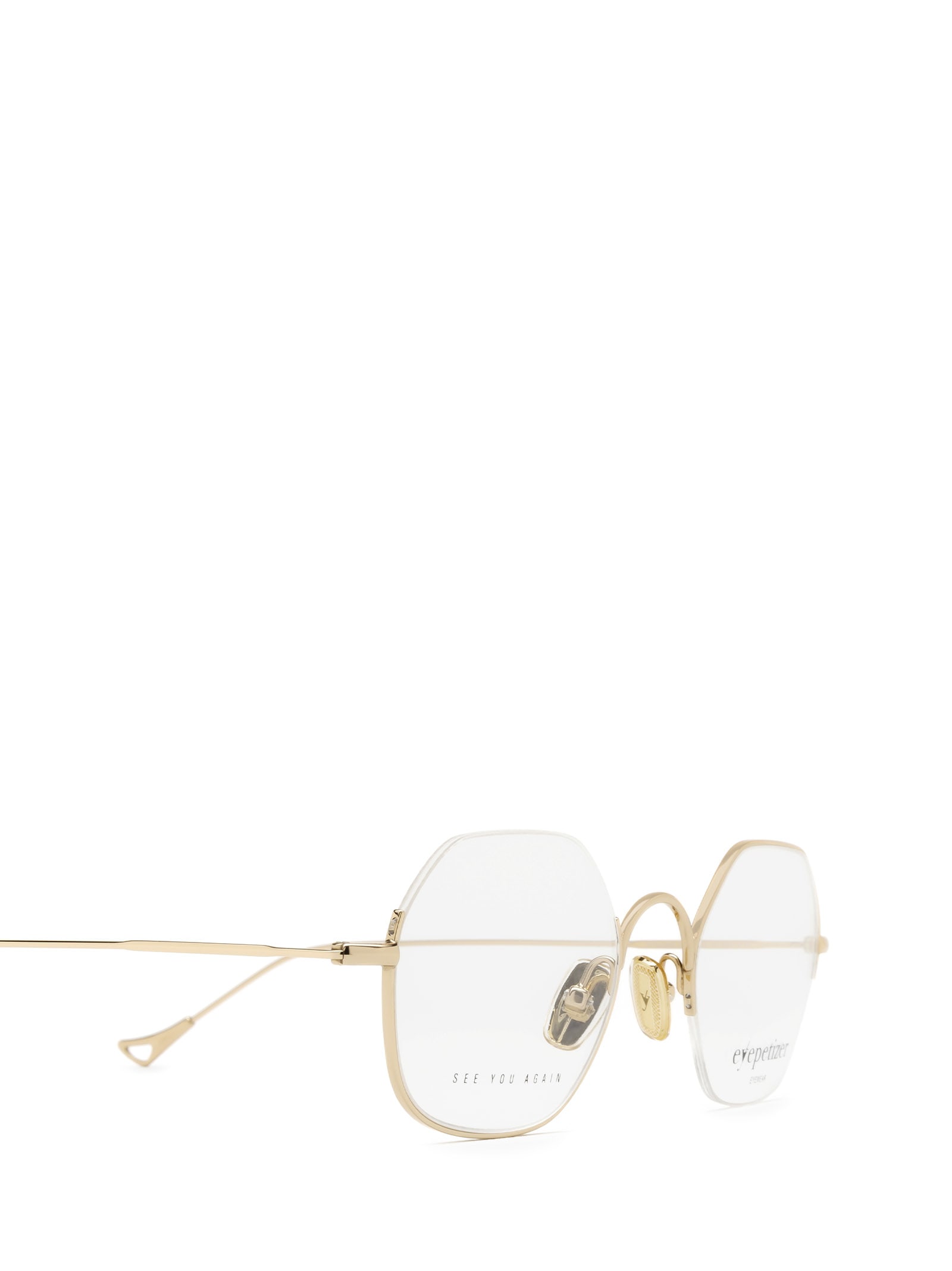 Shop Eyepetizer Ottagono Rose Gold Glasses