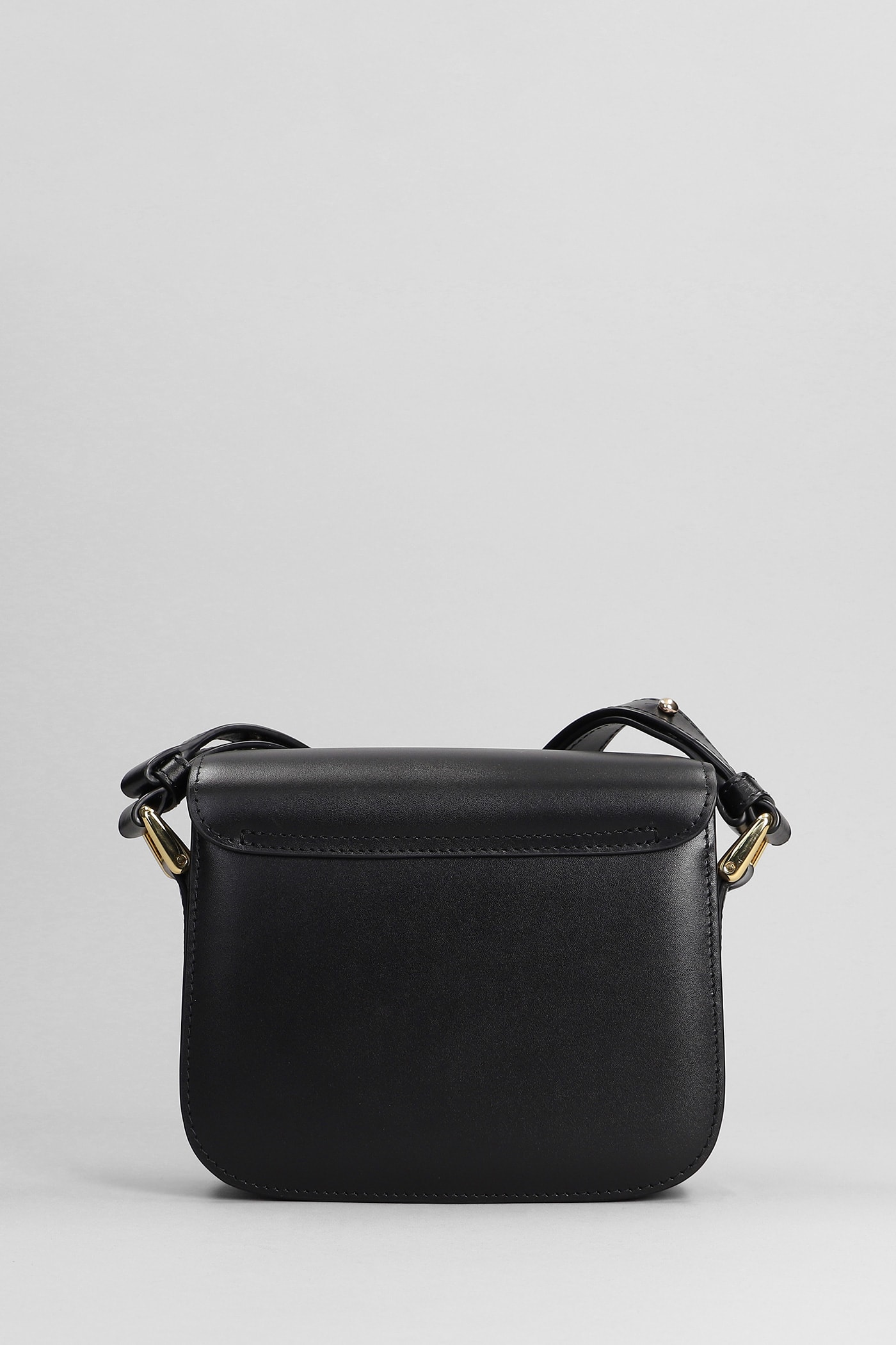 Shop Apc Grace Mini Shoulder Bag In Black Leather