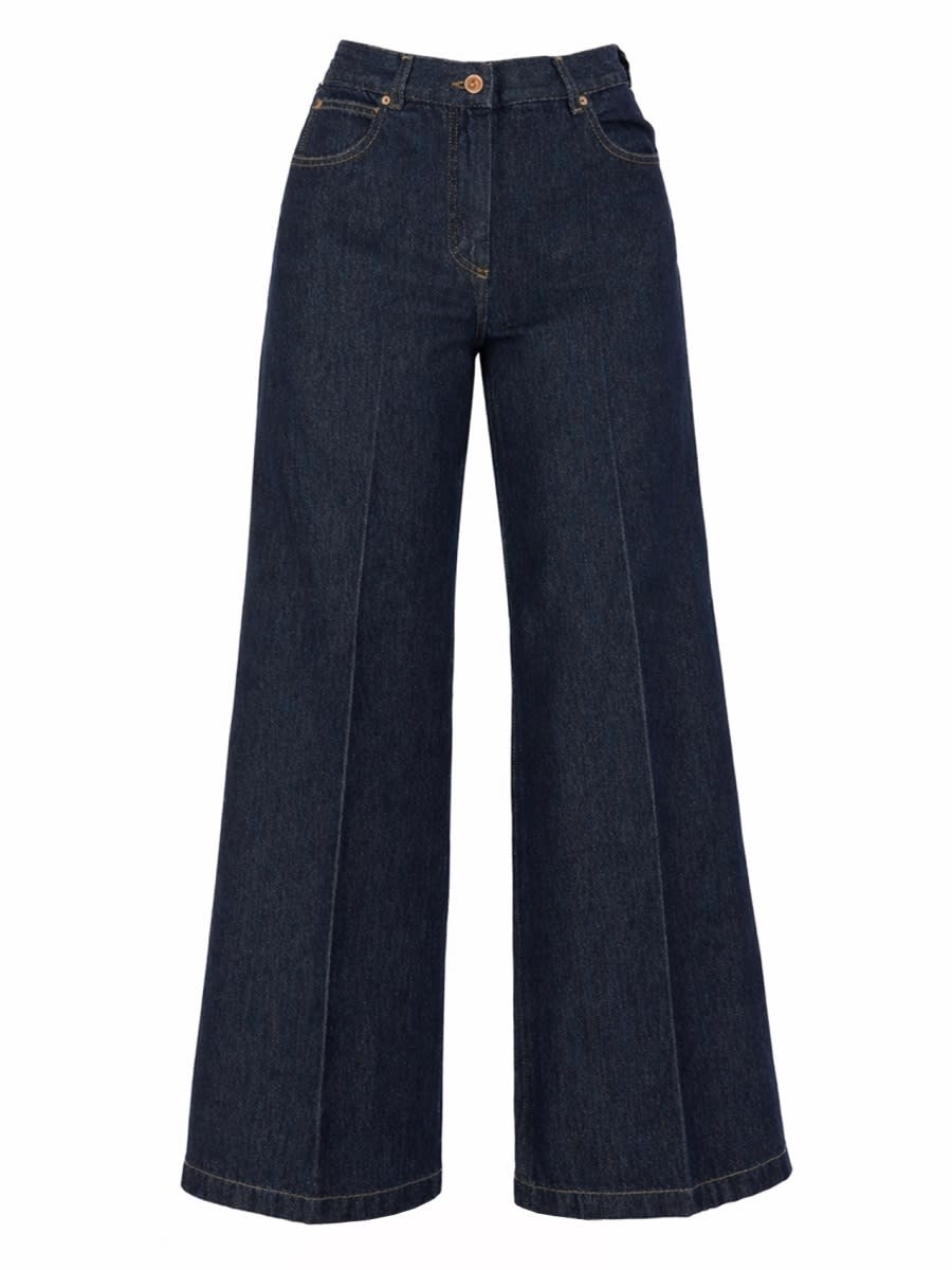 Aspesi Jeans Wide Leg In Blue