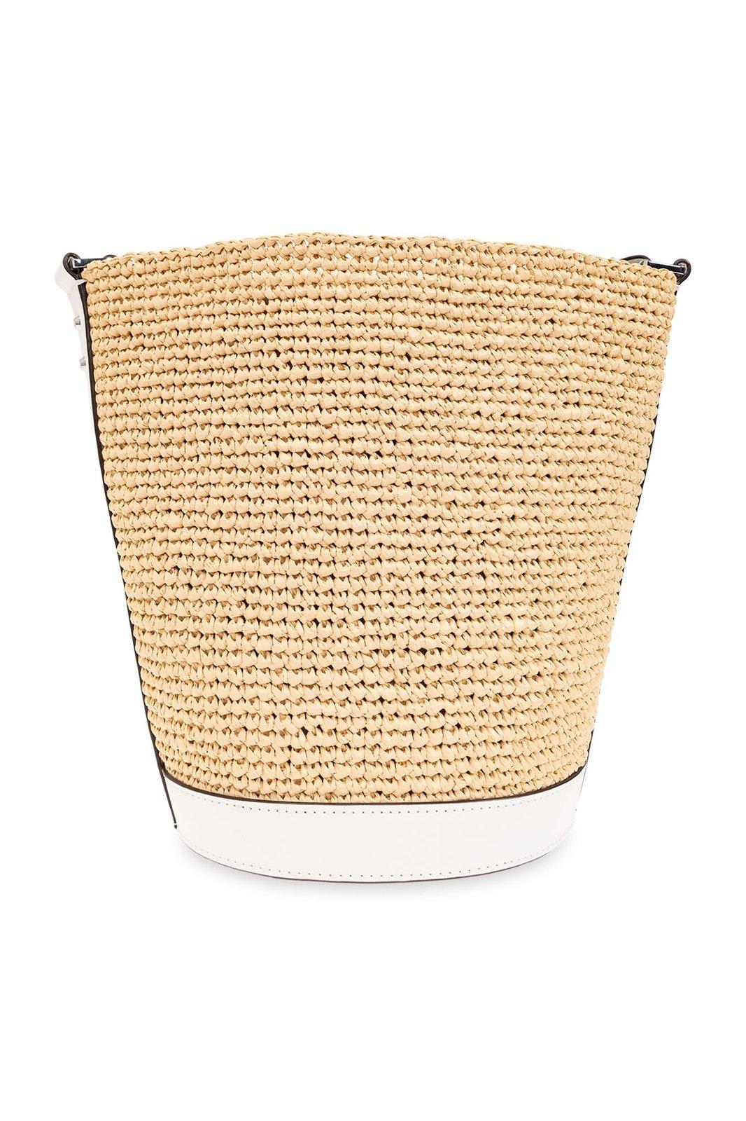 Michael Kors Small Open Top Townsend Bucket Bag In Ivory