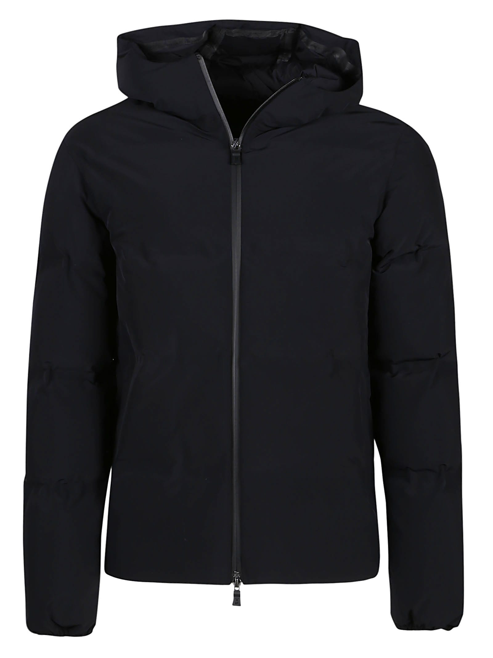 Herno Giacca In Maglia Pettorina Nylon In Blu Scuro