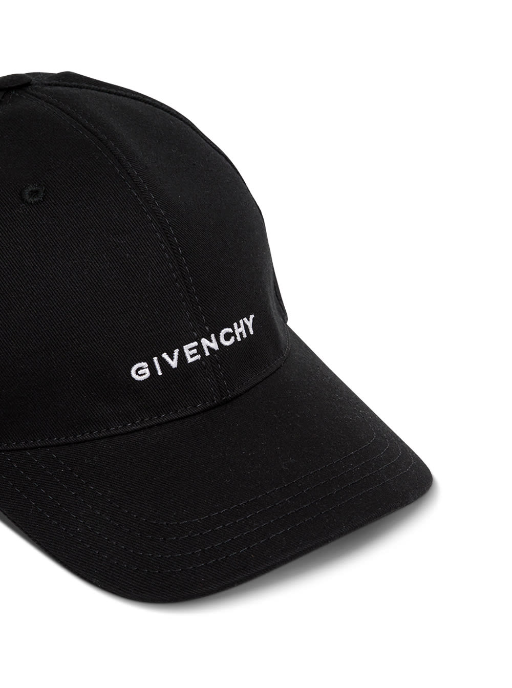 Shop Givenchy Mans Black Cotton Blend Hat With Logo In Nero