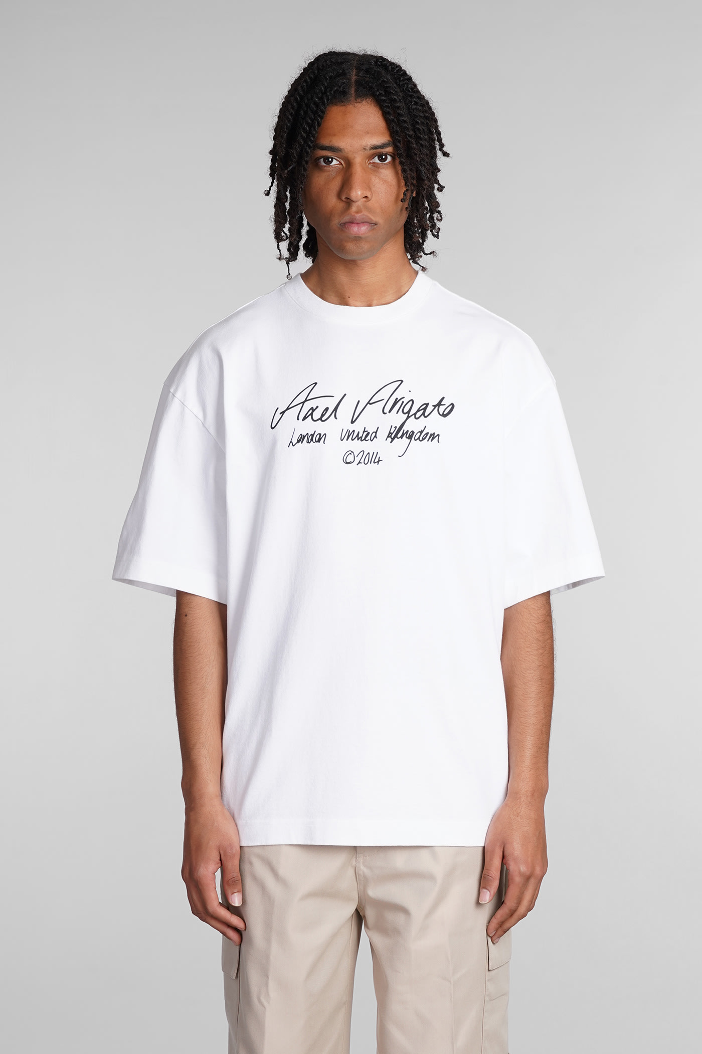 T-shirt In White Cotton