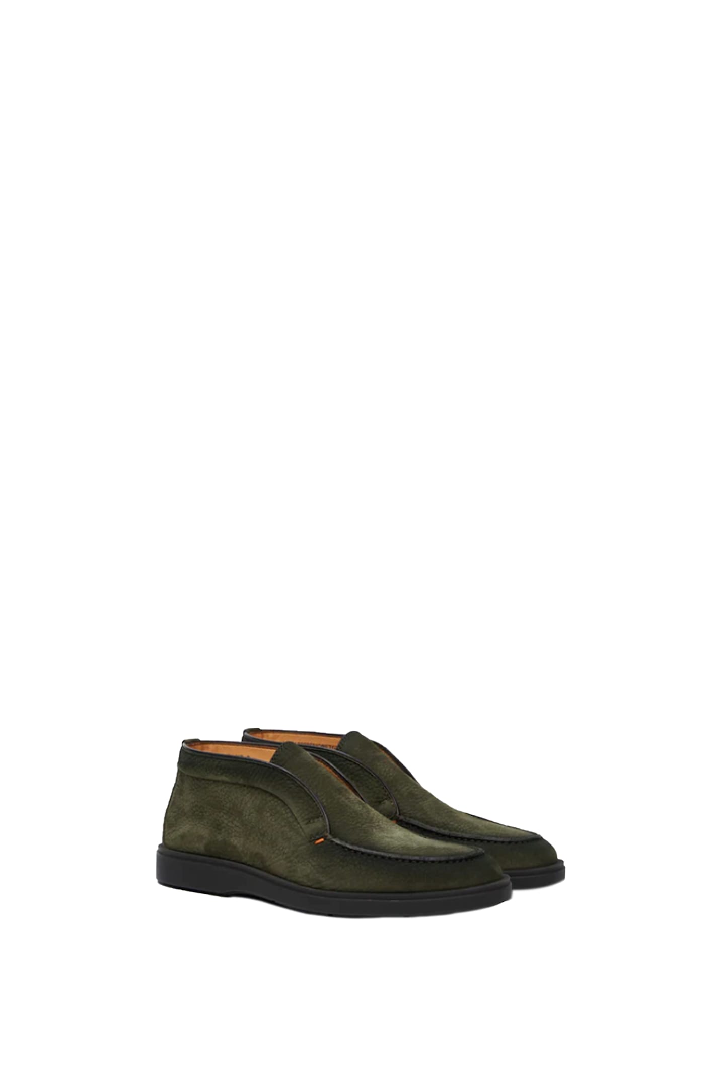 Shop Santoni Dragon-b Mocassin In Green