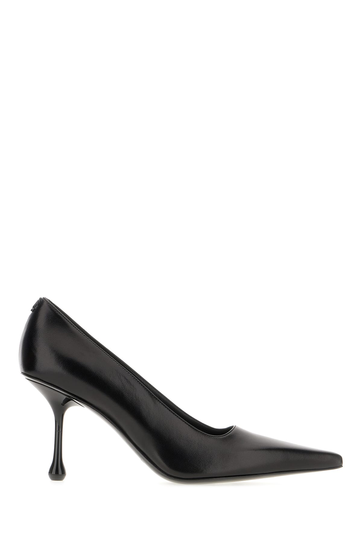 Shop Jimmy Choo Black Nappa Leather Ixia Pumps