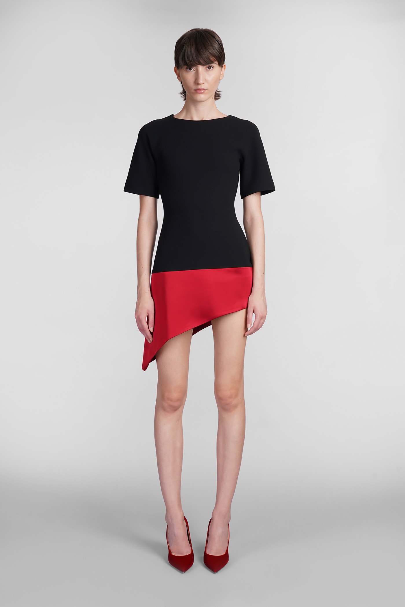 Shop Jw Anderson Dress In Black Acetate